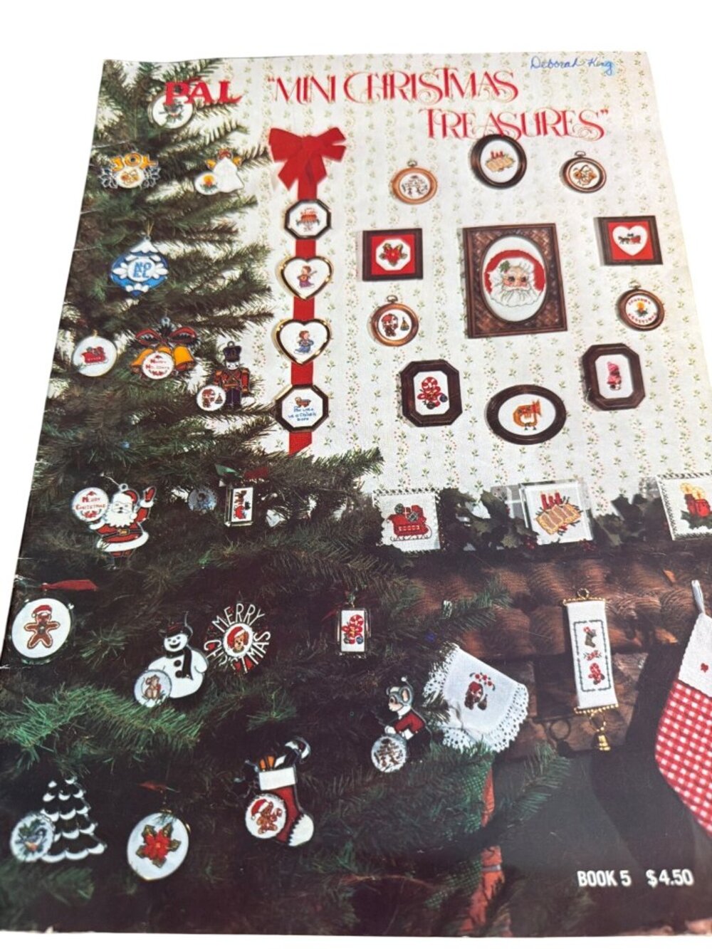 Mini Christmas Treasures Cross Stitch Book 5 PAL Prime Arts 1983 Holiday Pattern